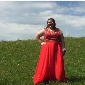 Red size 26 prom dress